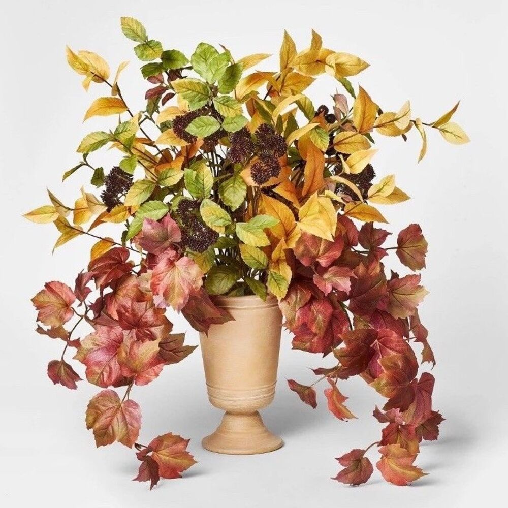 31" XL Fall Leaf Artificial Arrangement Threshold Studio McGee Autumn